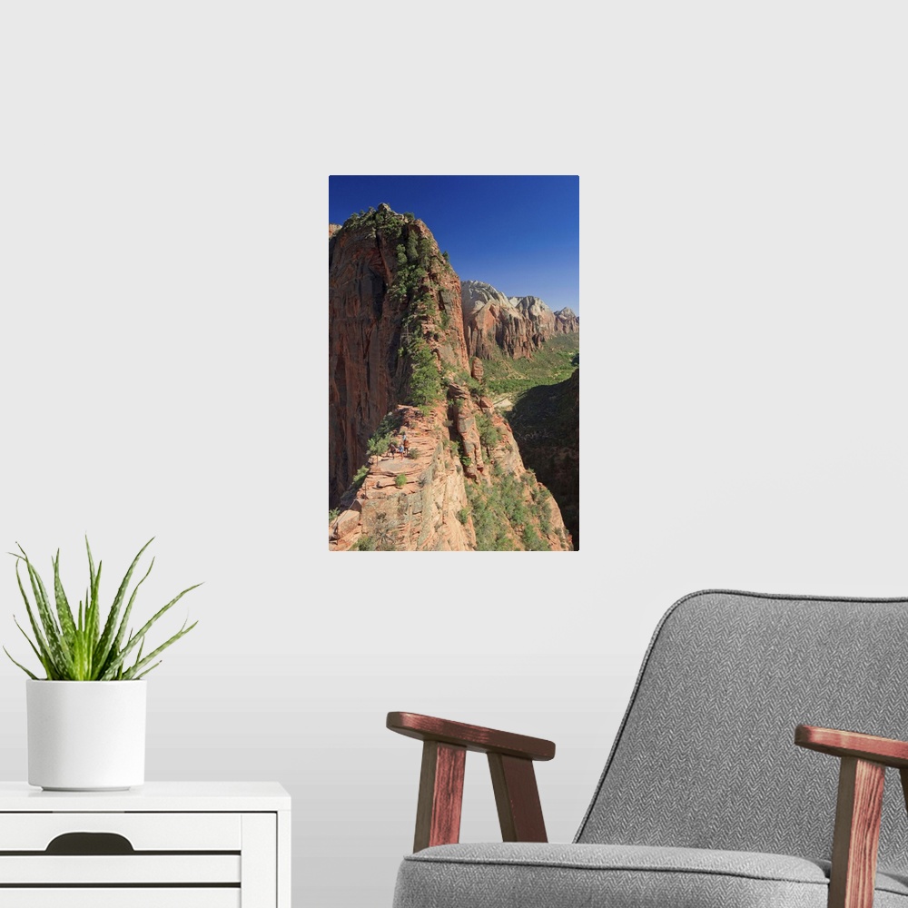 A modern room featuring Utah, Zion National Park, Scout's view, on the way to Angel's Landing