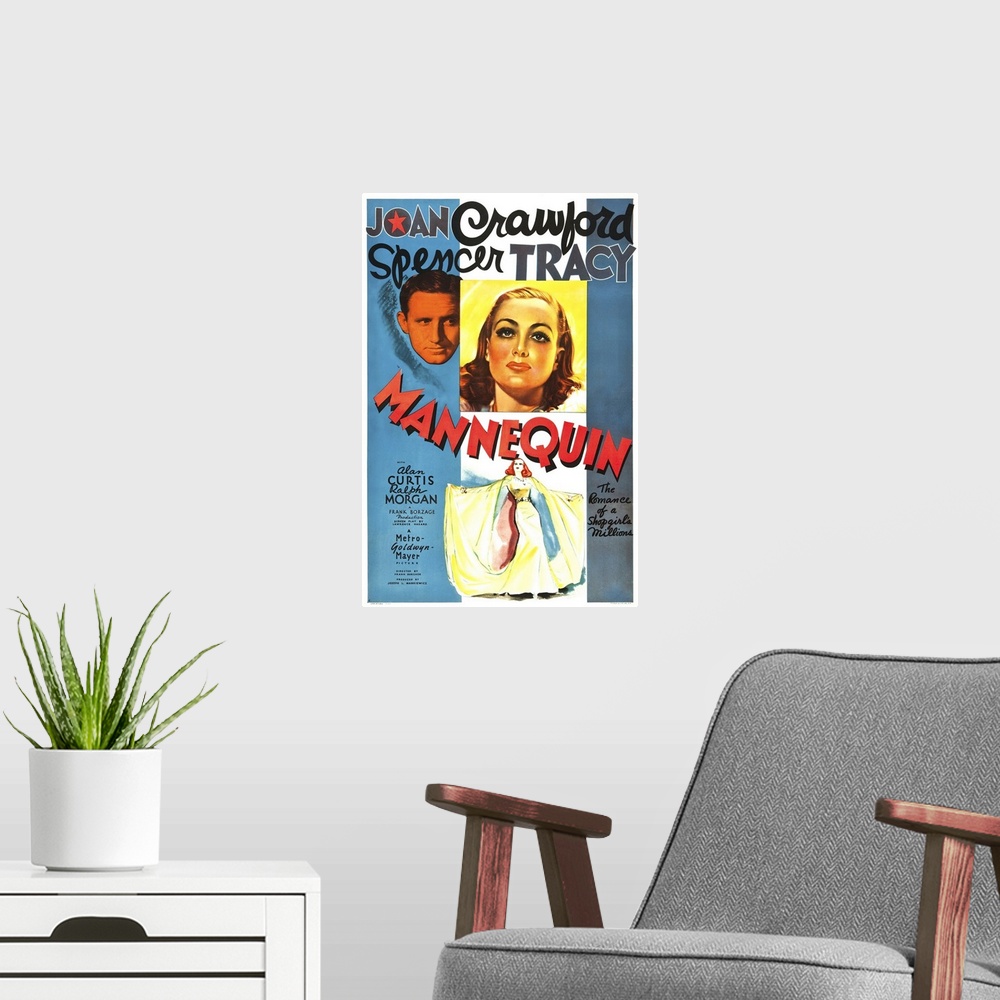A modern room featuring Mannequin - Vintage Movie Poster