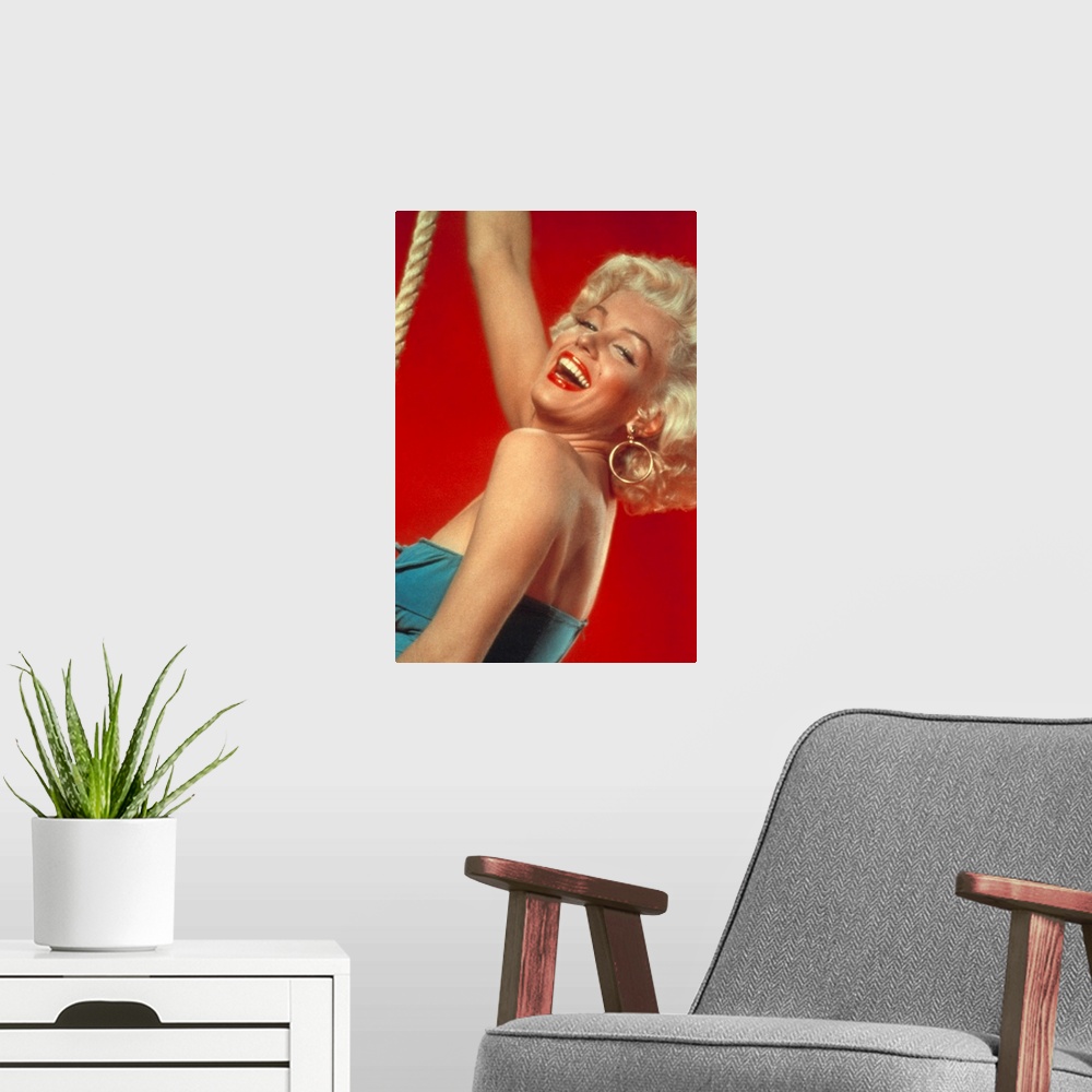 A modern room featuring Marilyn Monroe