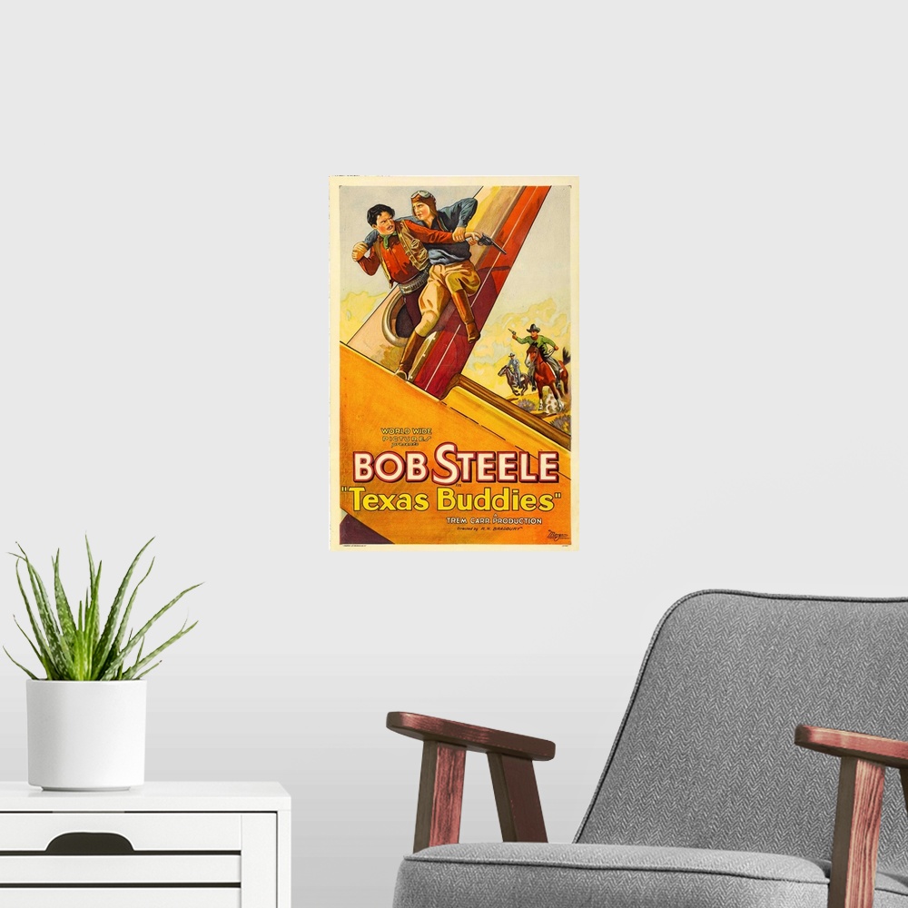 A modern room featuring Texas Buddies - Movie Poster