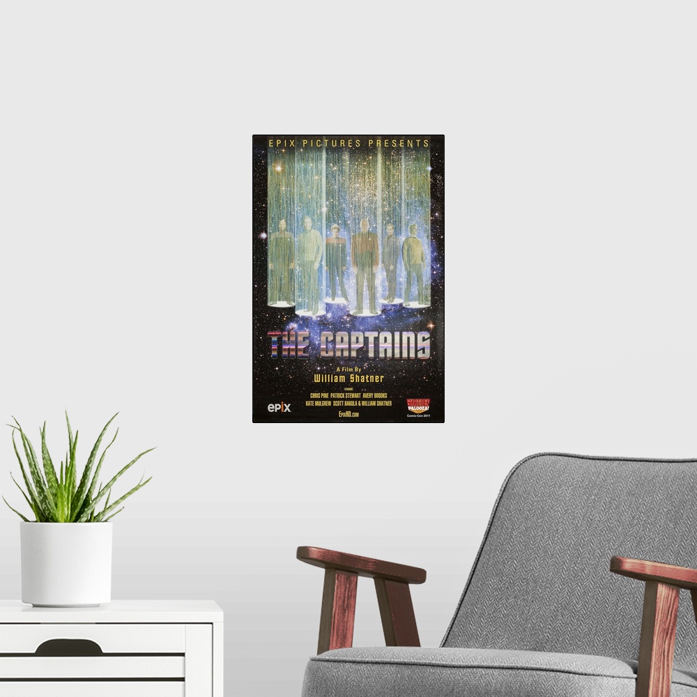 A modern room featuring The Captains - Movie Poster
