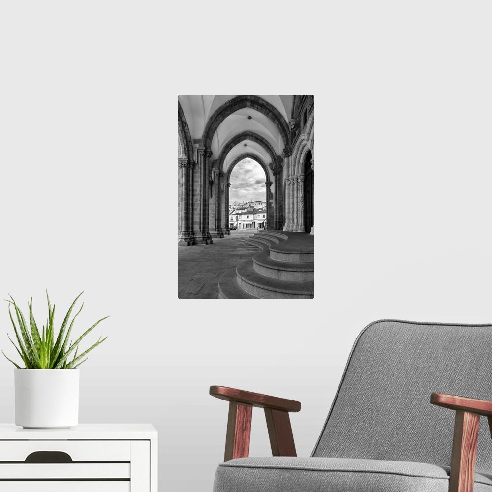 A modern room featuring Evora Cathedral BW
