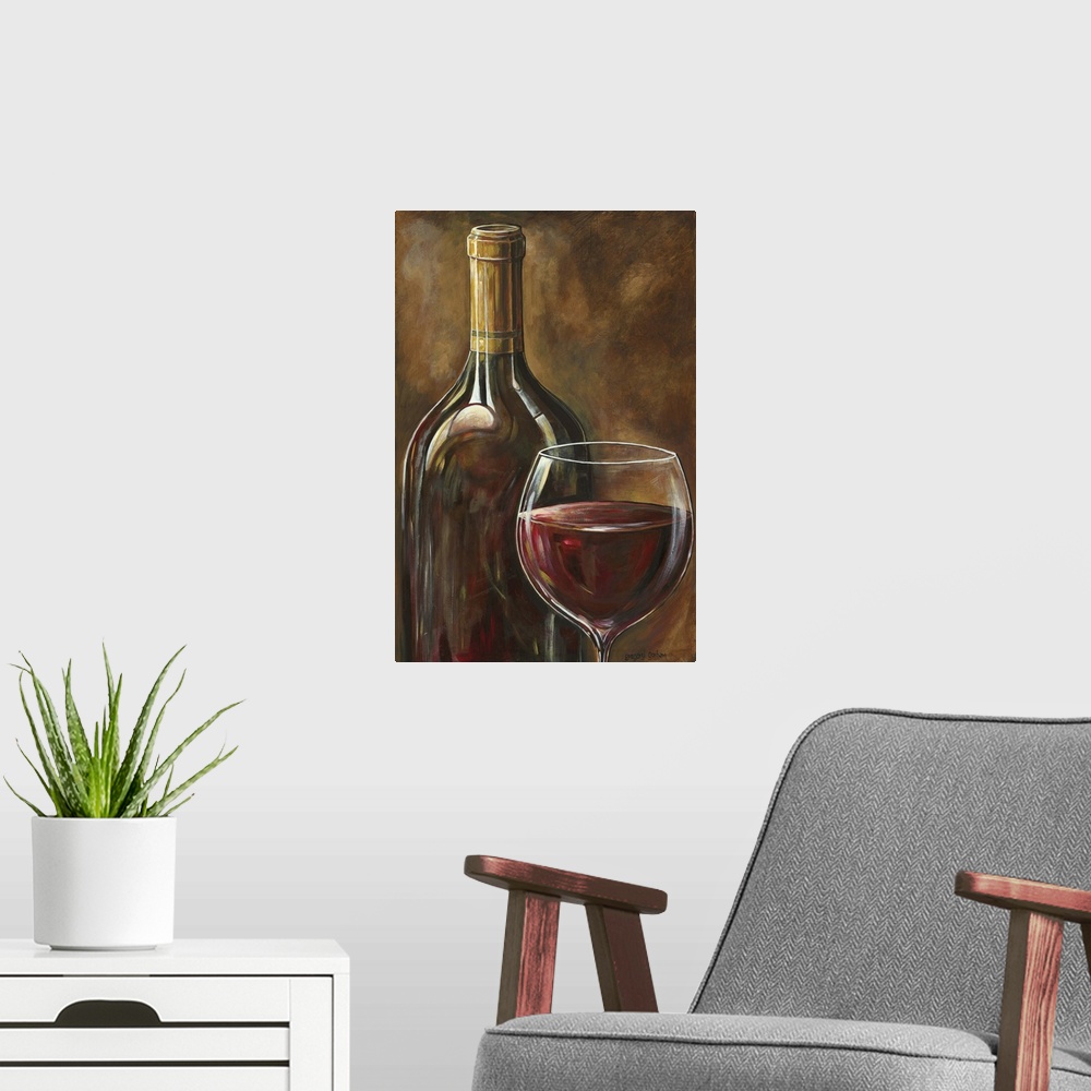A modern room featuring Red Wine