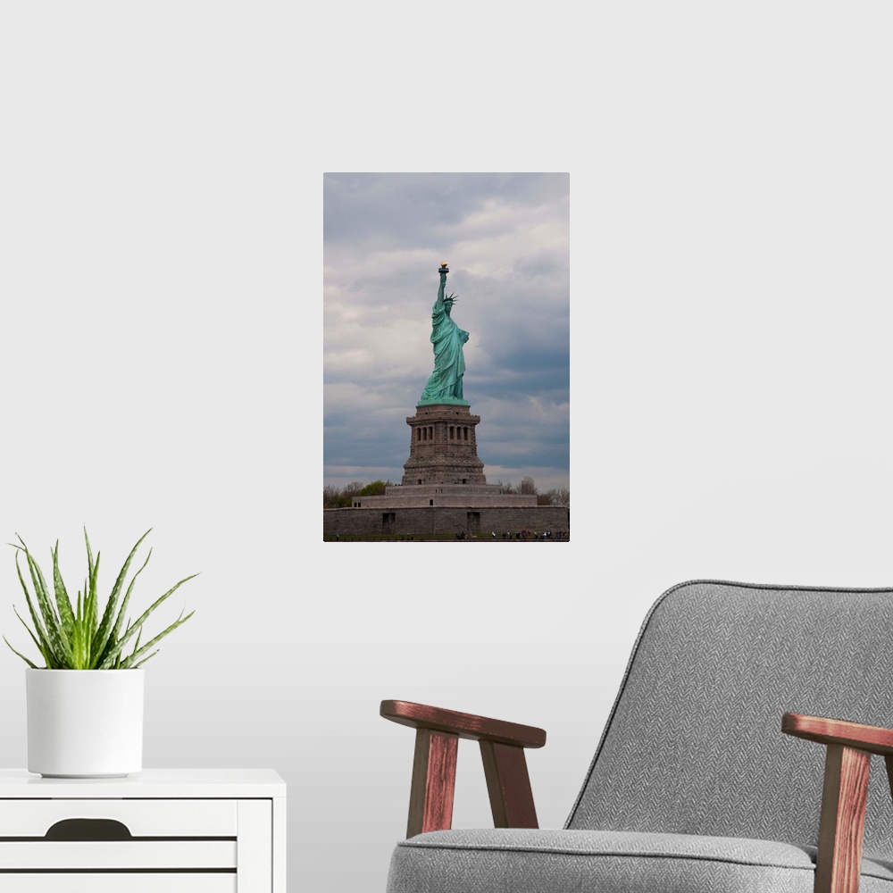 A modern room featuring Statue of Liberty II