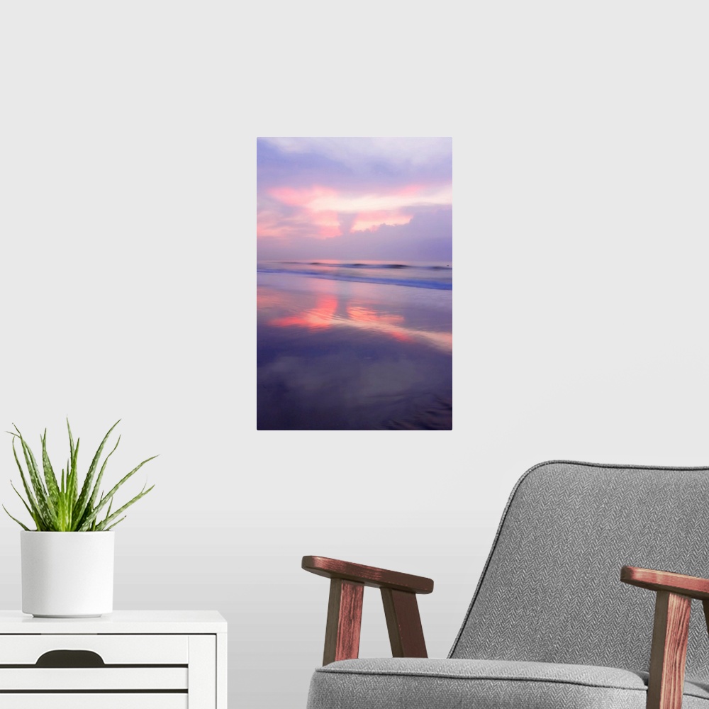 A modern room featuring Wrightsville Sunrise - 1