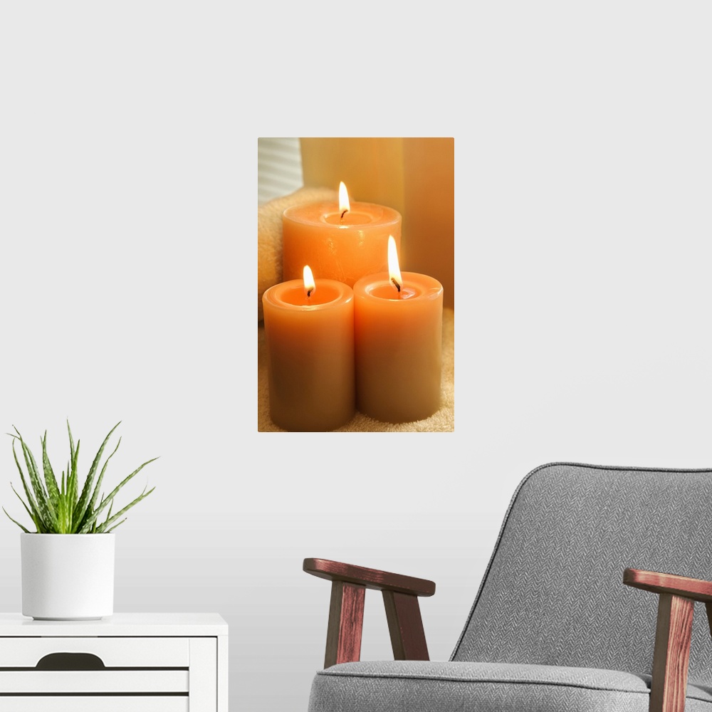 A modern room featuring Aromatherapy candles