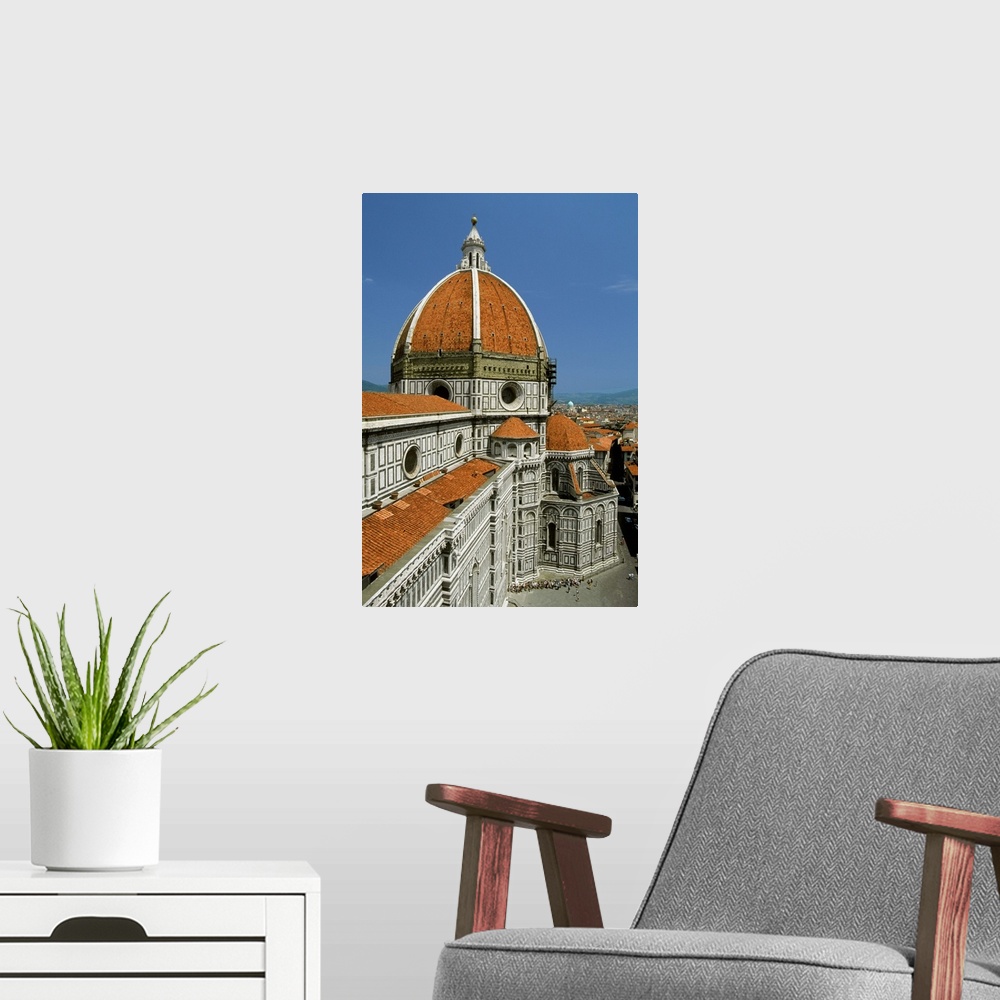 A modern room featuring Dome and upper portion of Santa Maria del Fiore cathedral in Tuscany, Florence, Italy