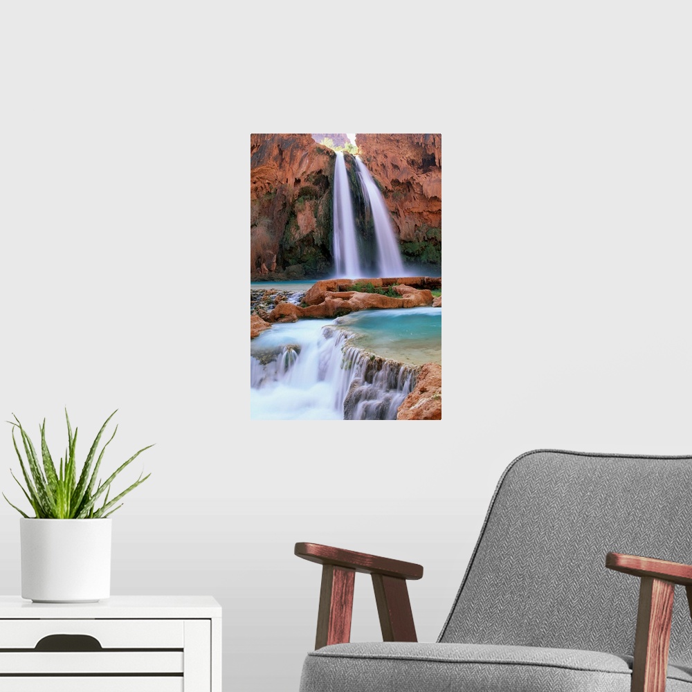 A modern room featuring Havasu Falls