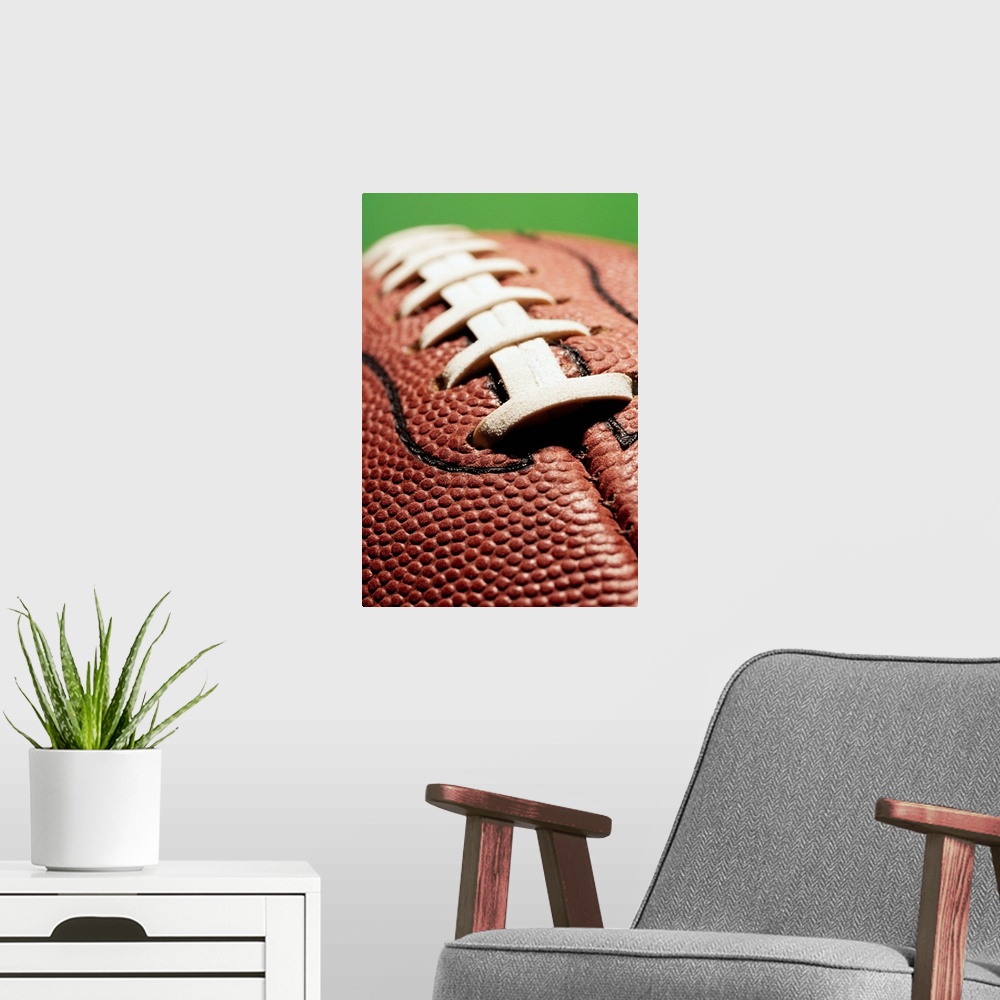 A modern room featuring Laces On Football