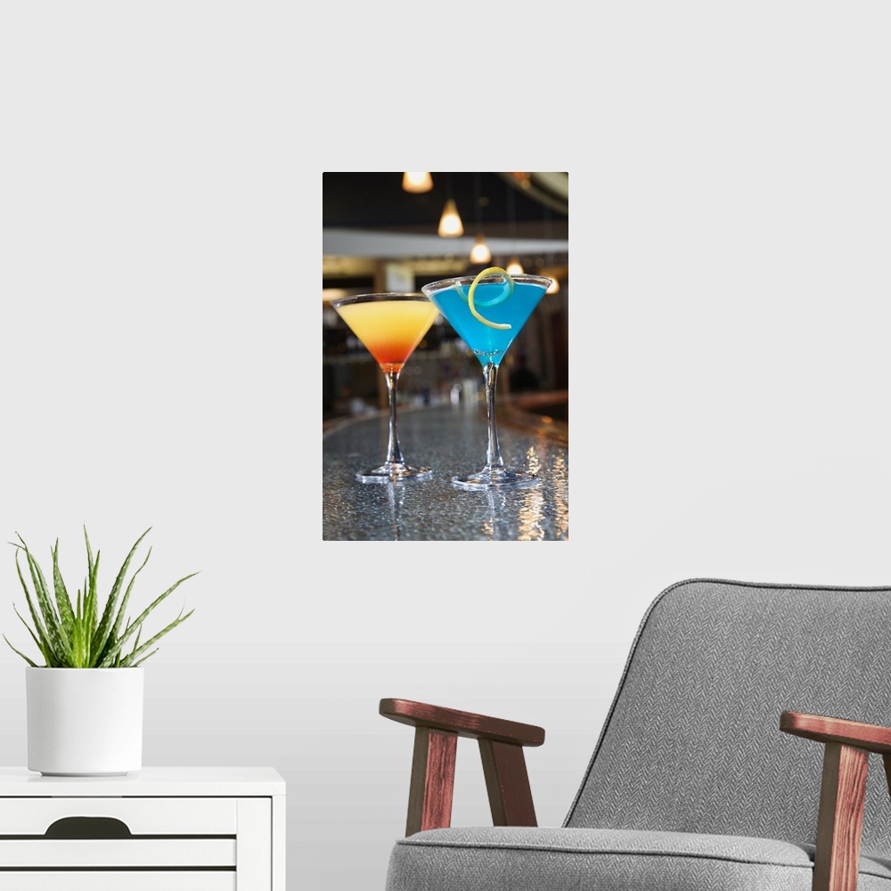 A modern room featuring Martinis