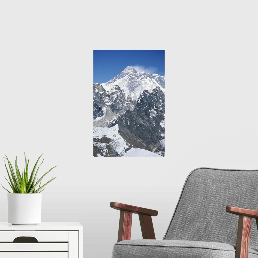 A modern room featuring Nepal, Himalayas, view of Mt Everest from Gokyo Peak