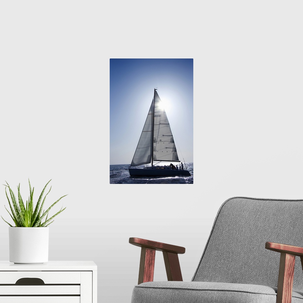 A modern room featuring Sailboat