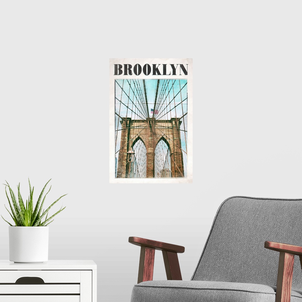 A modern room featuring Vintage Brooklyn