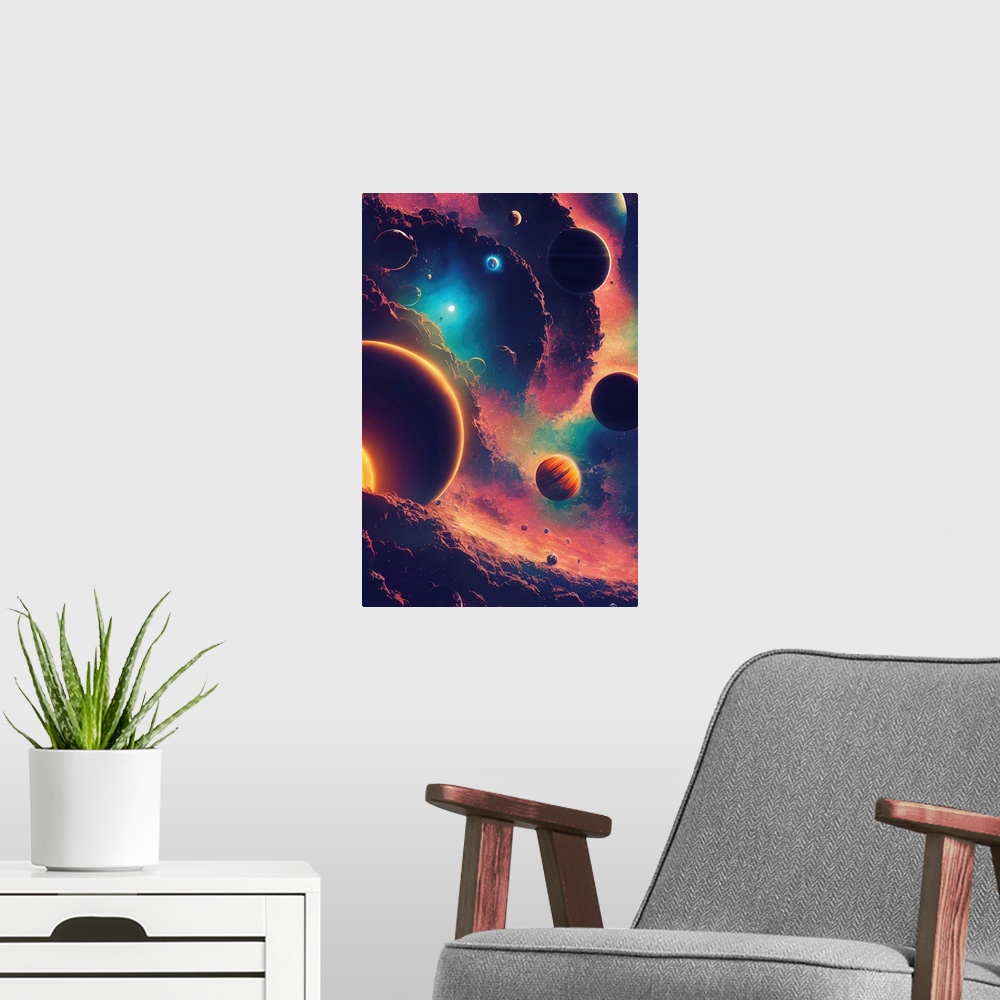 A modern room featuring Cosmic IV