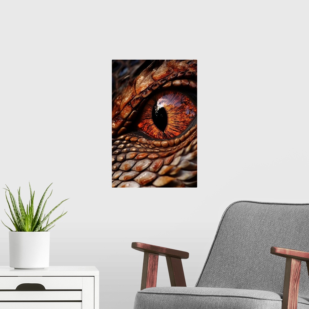 A modern room featuring Dragon Eye I