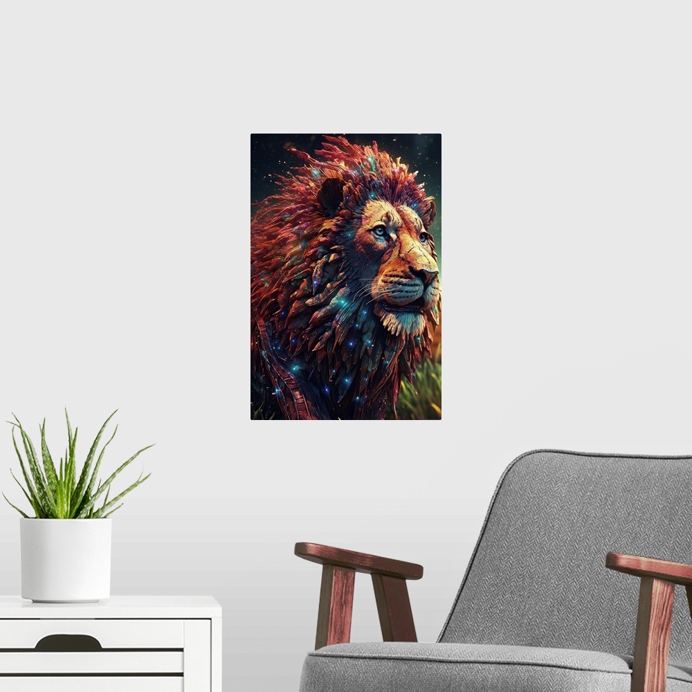 A modern room featuring Lion Pride