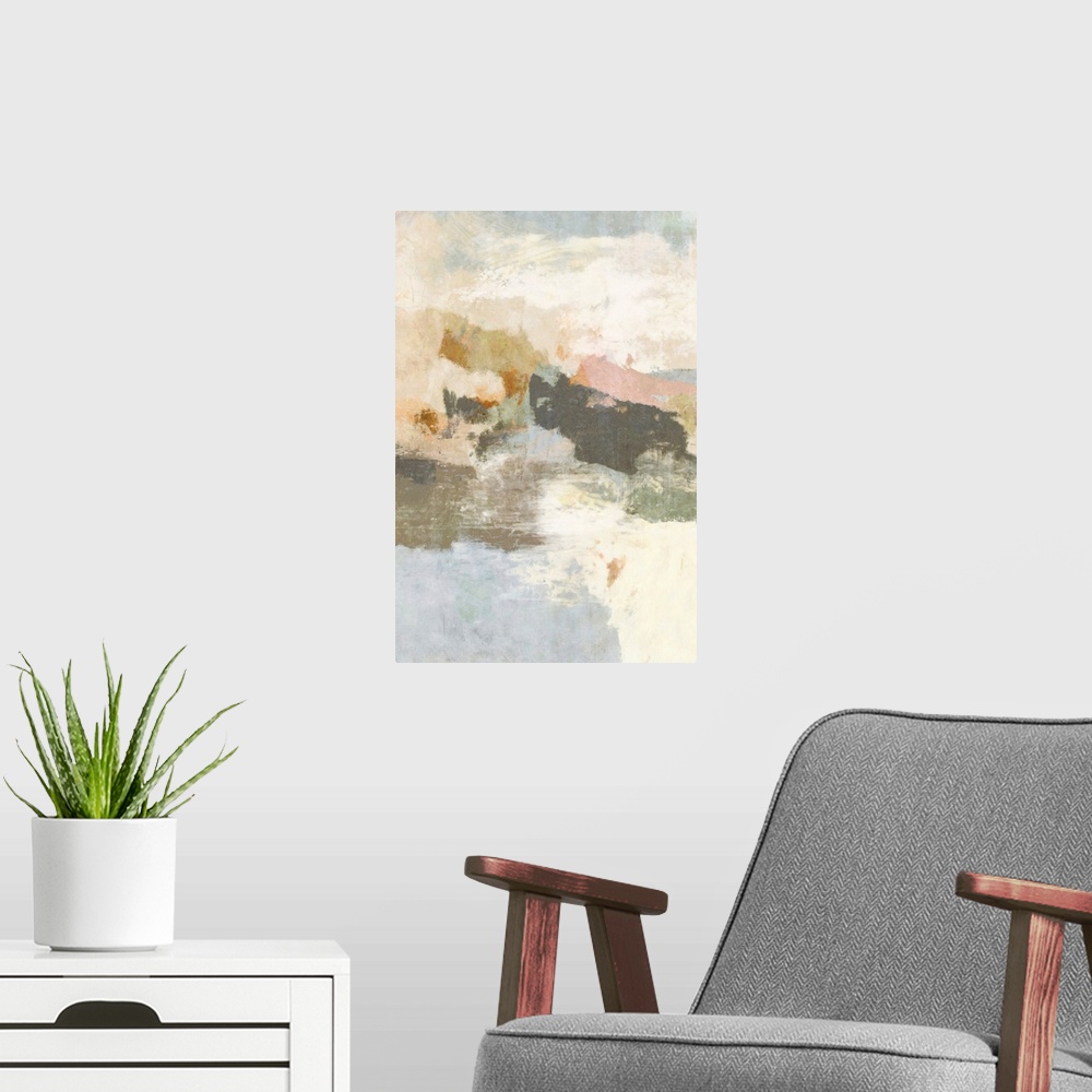 A modern room featuring Abstract 6