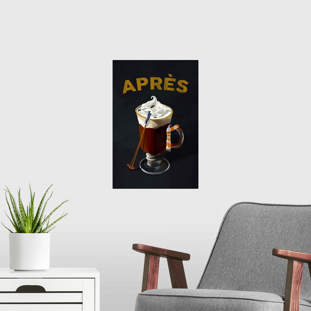 A modern room featuring Apres Cocoa