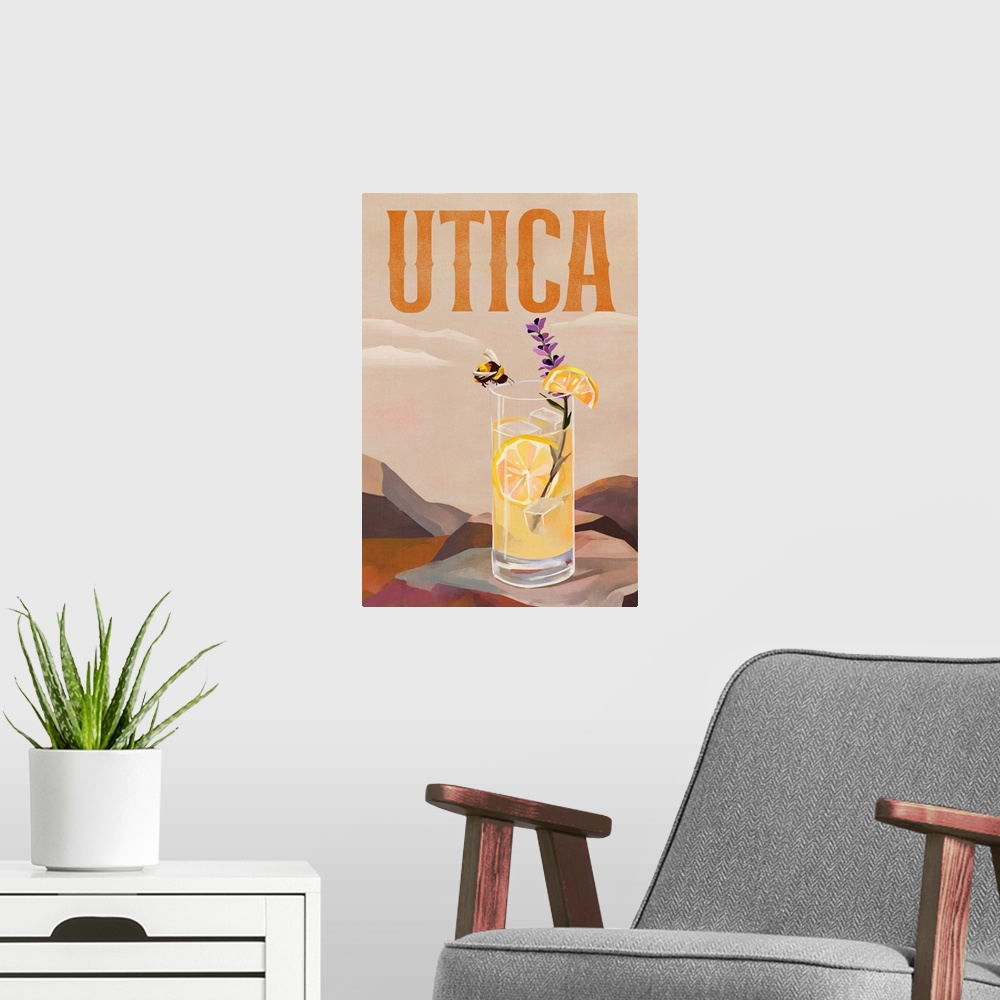 A modern room featuring Cocktail Utica