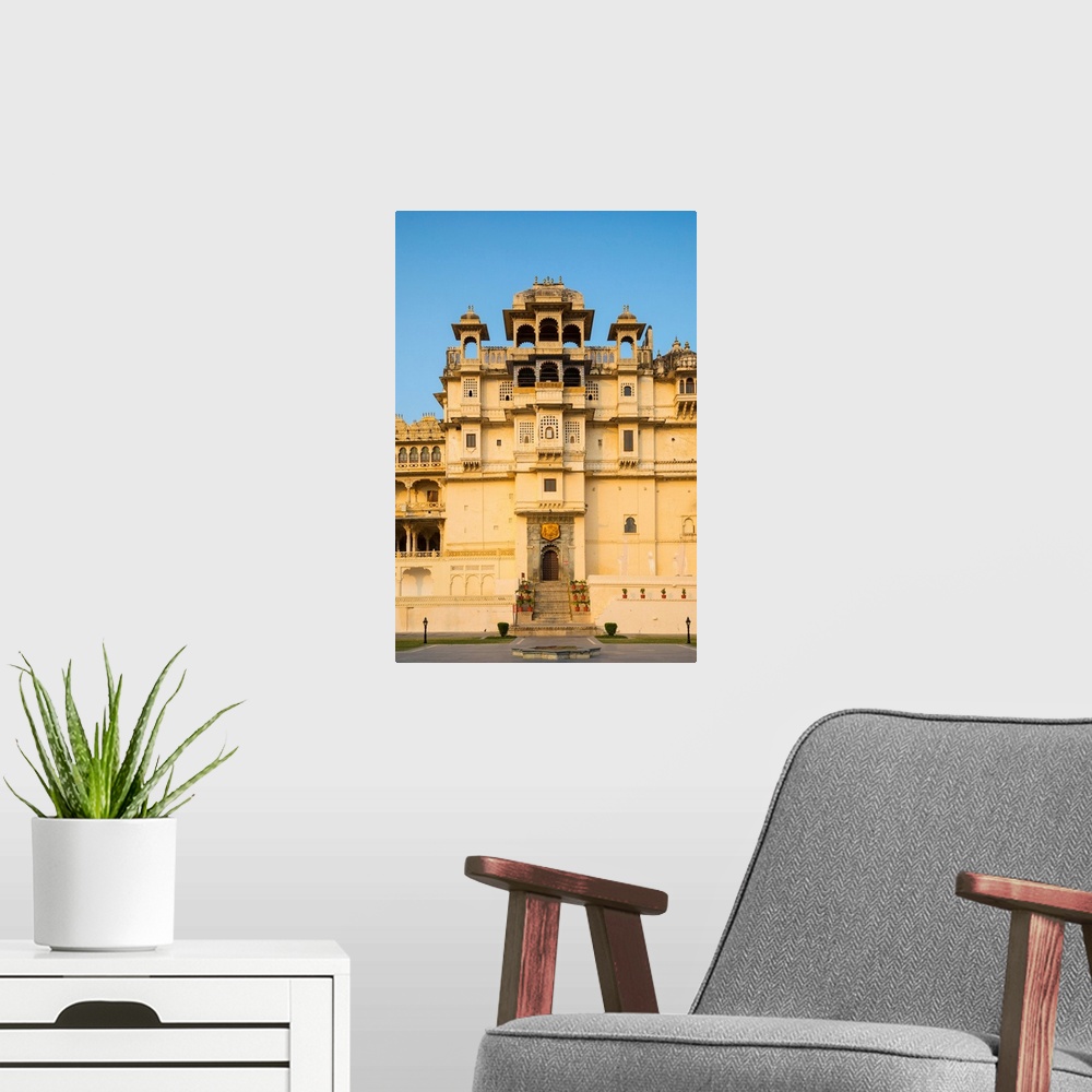 A modern room featuring City Palace, Udaipur, Rajasthan, India