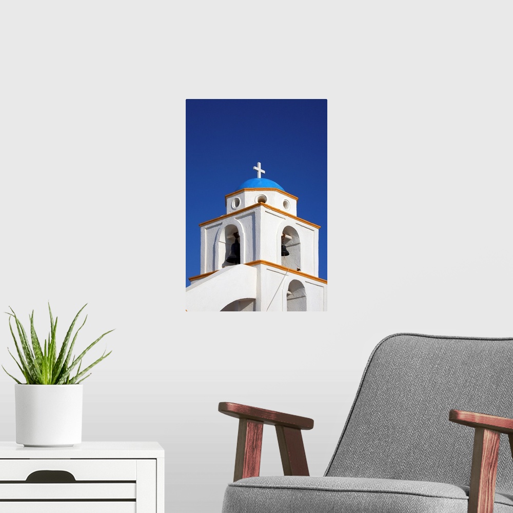 A modern room featuring Colourful Church, Oia, Santorini, Greece