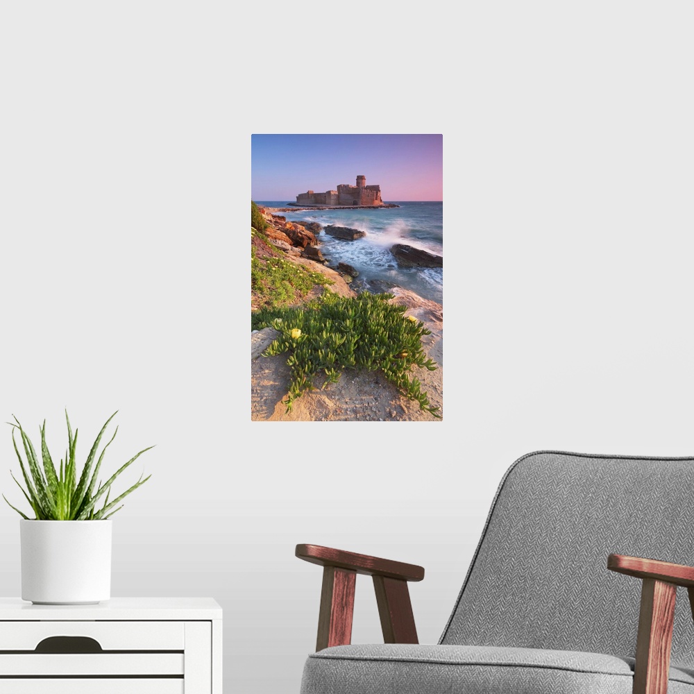 A modern room featuring Italy, Calabria, Crotone, Sunset at Le Castella