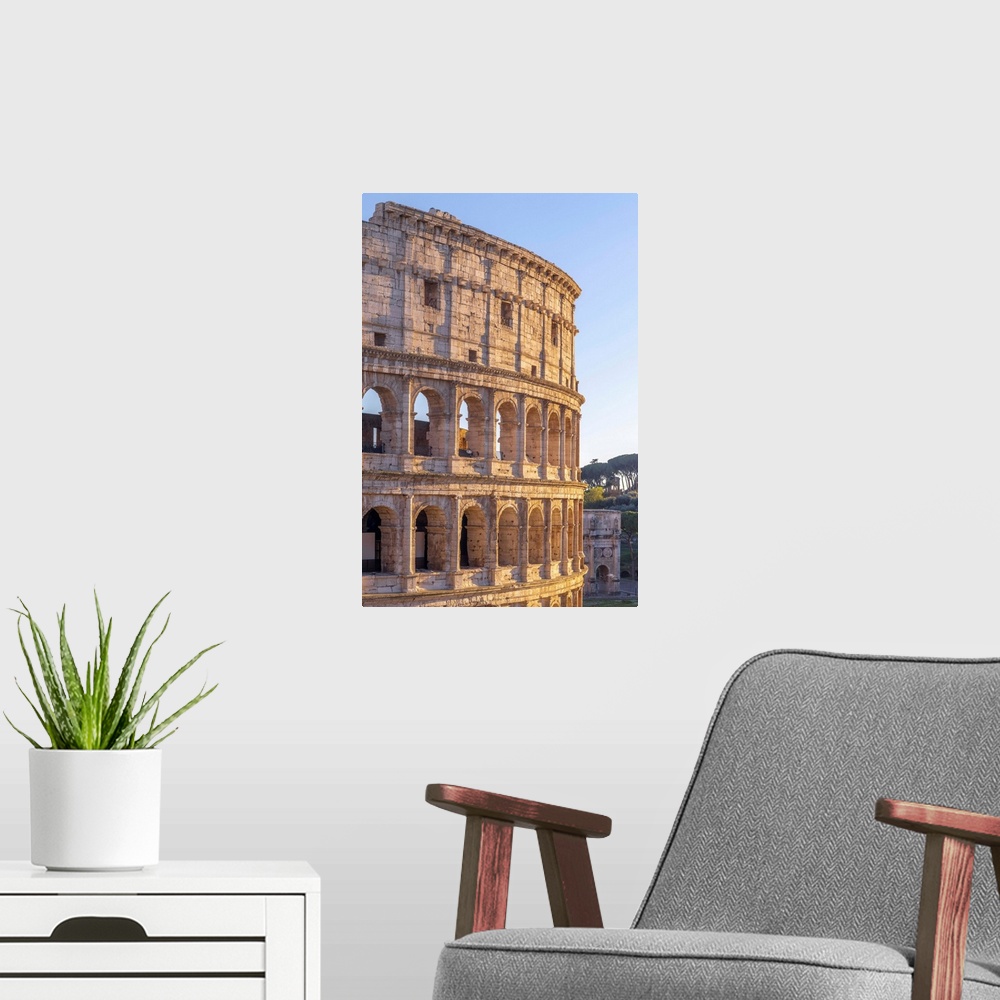 A modern room featuring Italy, Lazio, Rome, Colosseum.
