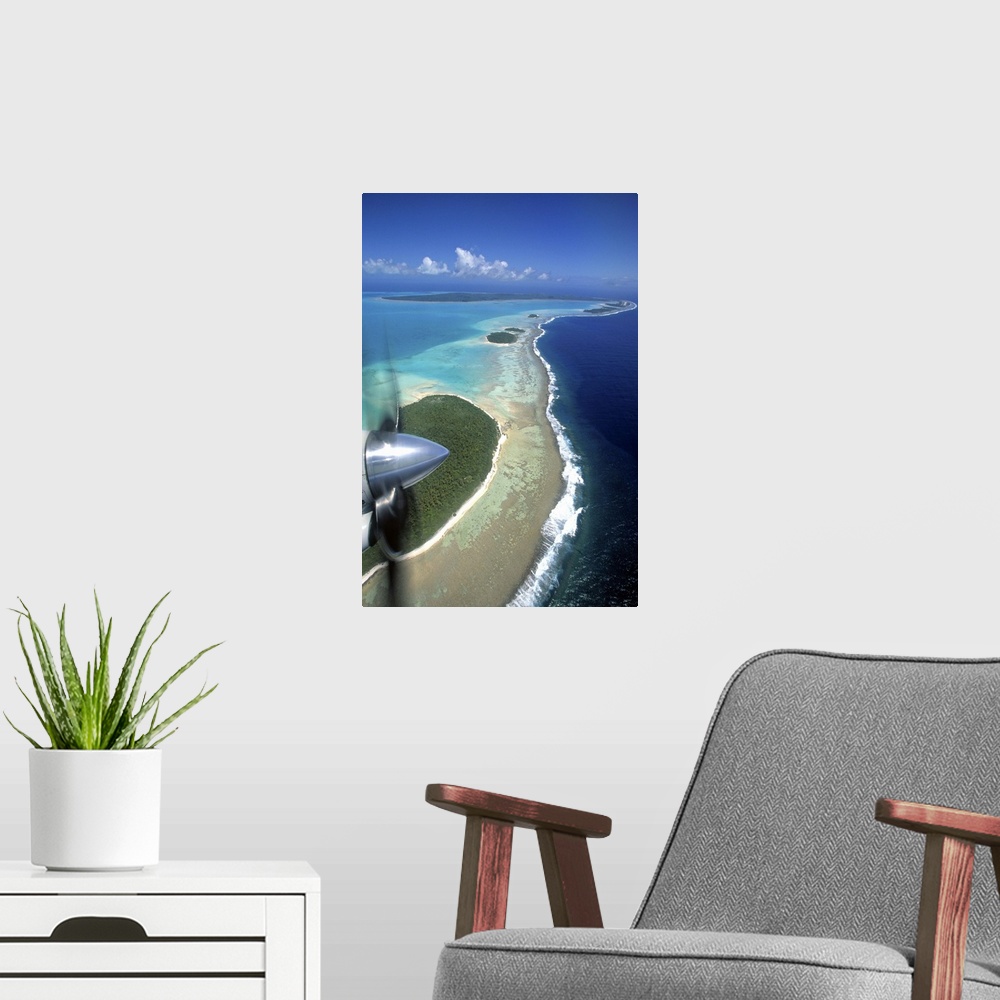A modern room featuring Lagoon and beach, Aitutaki, Cook Islands
