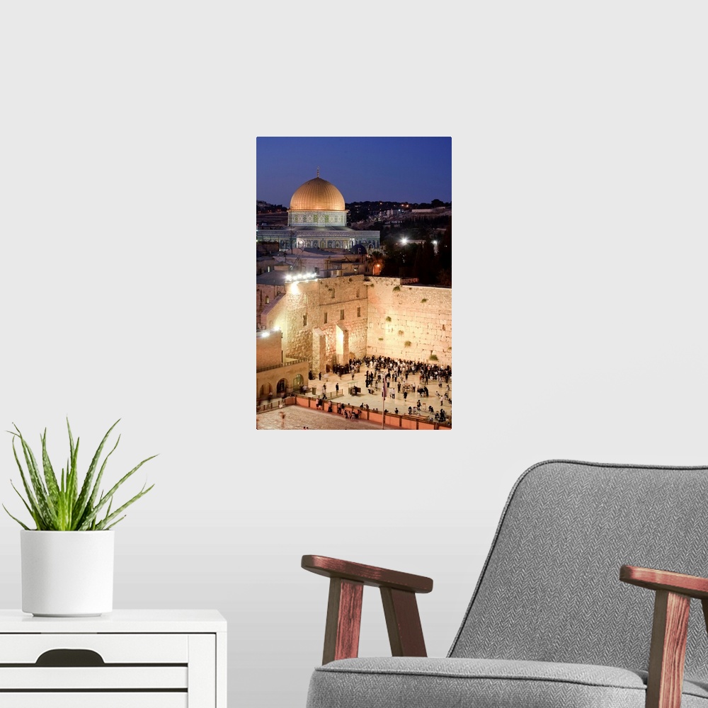 A modern room featuring Wailing Wall / Western Wall and Dome of The Rock Mosque, Jerusalem, Israel