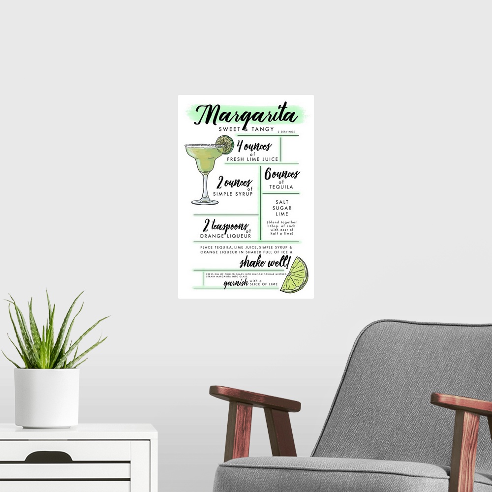 A modern room featuring Margarita - Cocktail Recipe