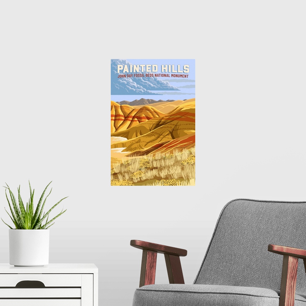 A modern room featuring Oregon - John Day Fossil Beds National Monument - Painted Hills