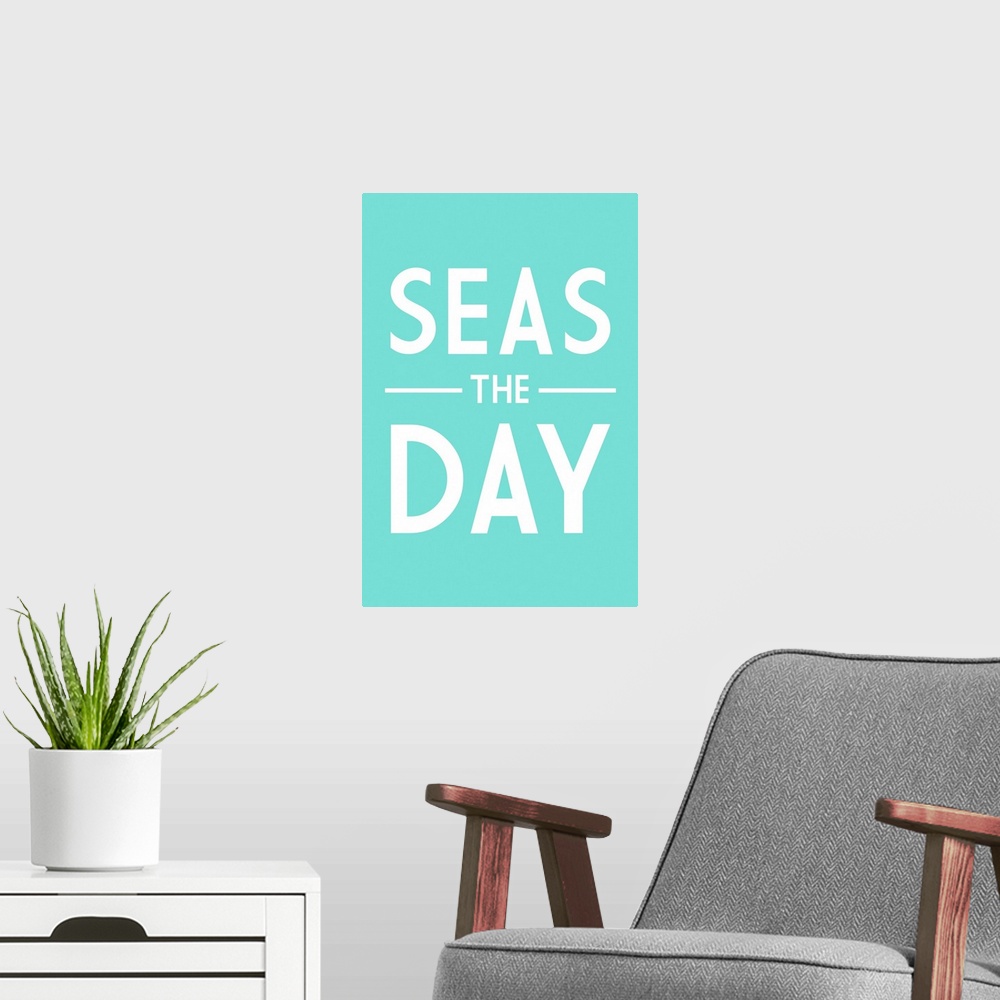 A modern room featuring Seas The Day