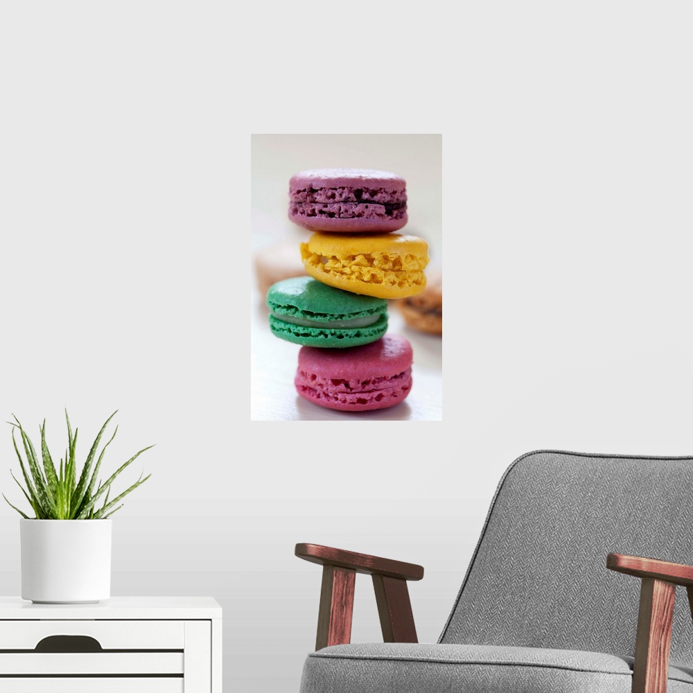 A modern room featuring Stacked Macaroons