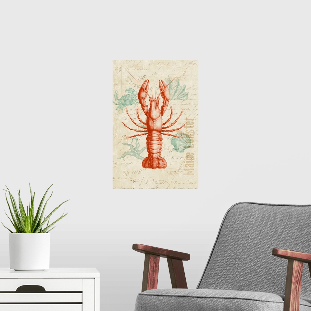 A modern room featuring Maine Lobster