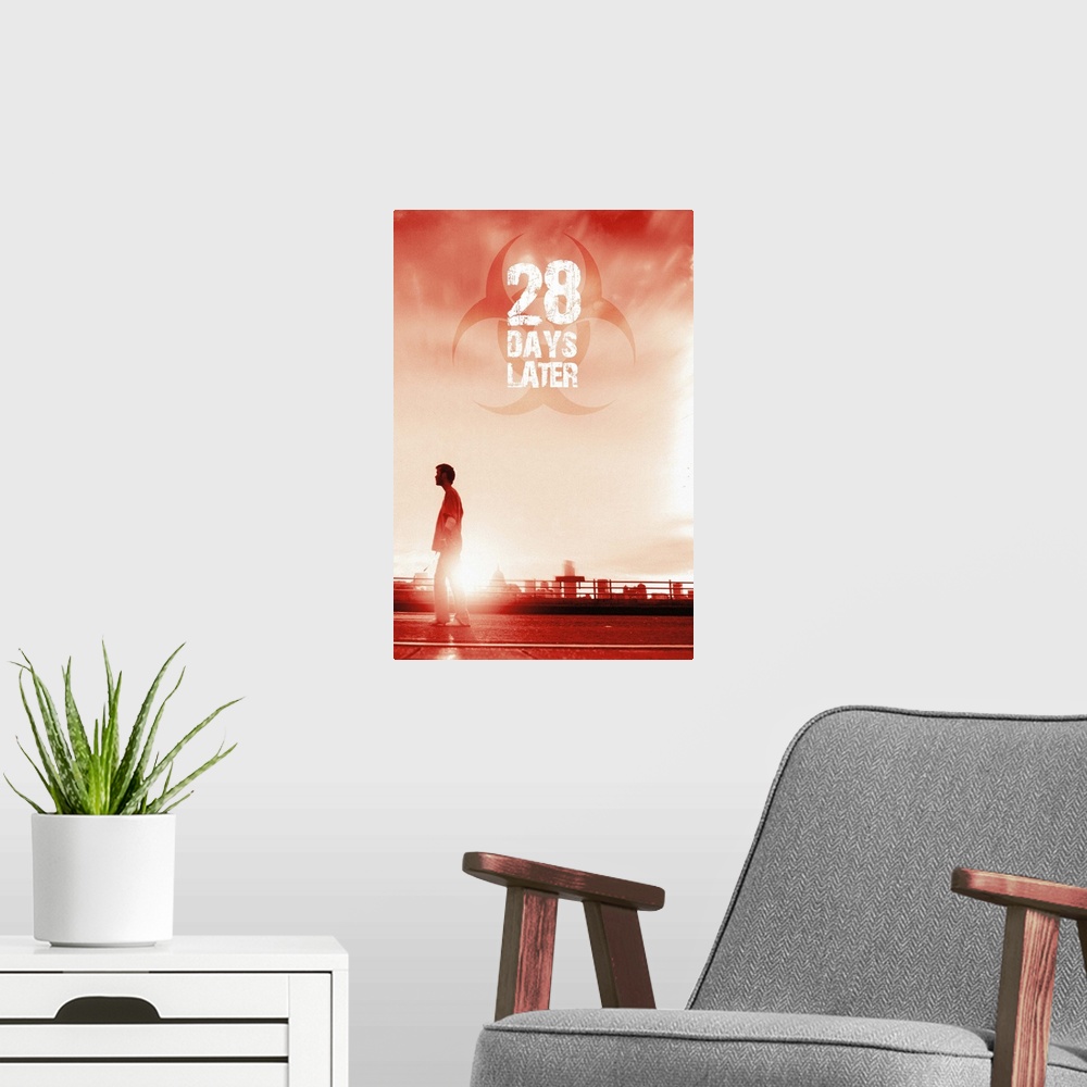 A modern room featuring 28 Days Later (2003)