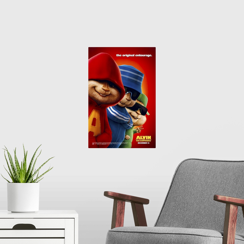A modern room featuring Alvin and the Chipmunks (2007)