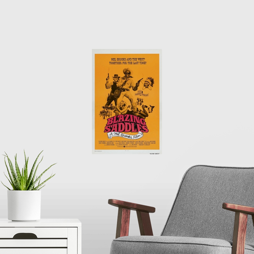 A modern room featuring Wild, wacky spoof by Brooks of every cliche in the western film genre. Little is Black Bart, a co...