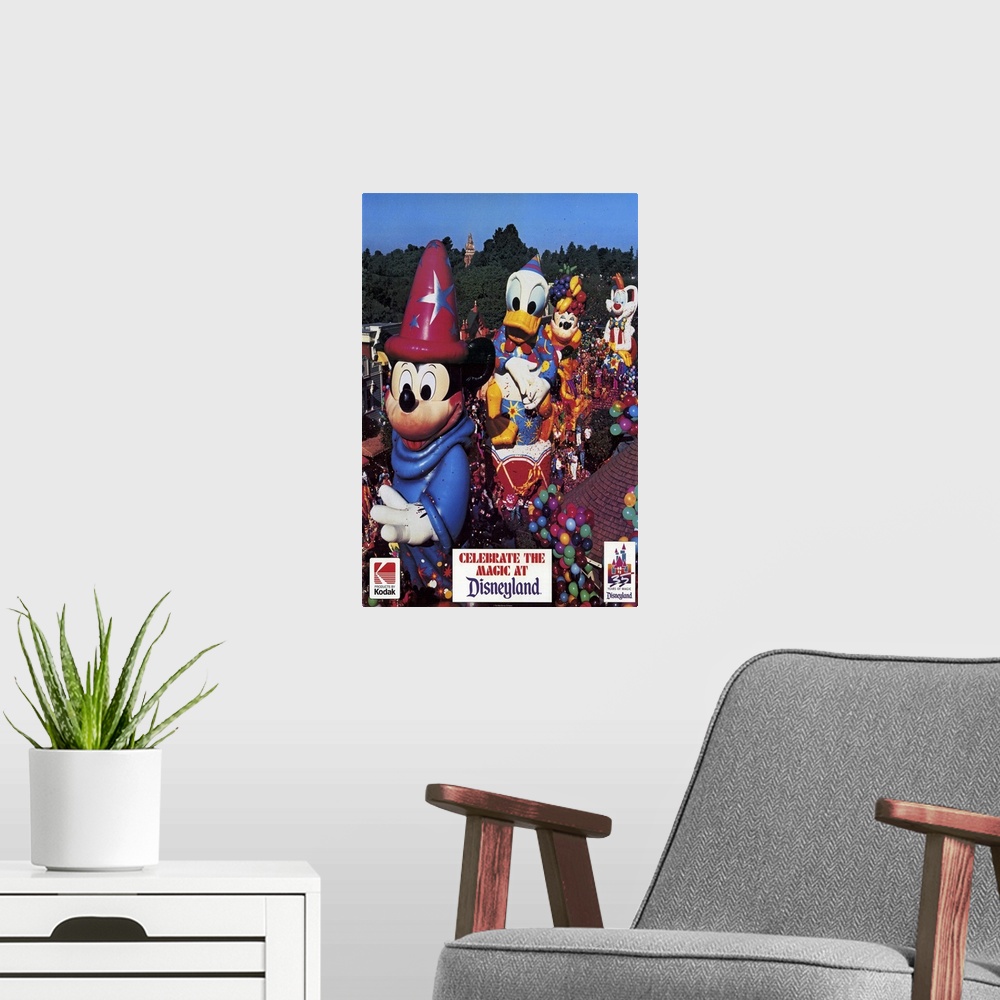 A modern room featuring Disneyland ()