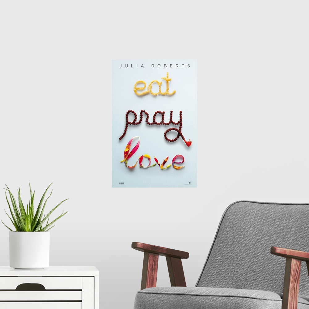 A modern room featuring Eat, Pray, Love (2010)