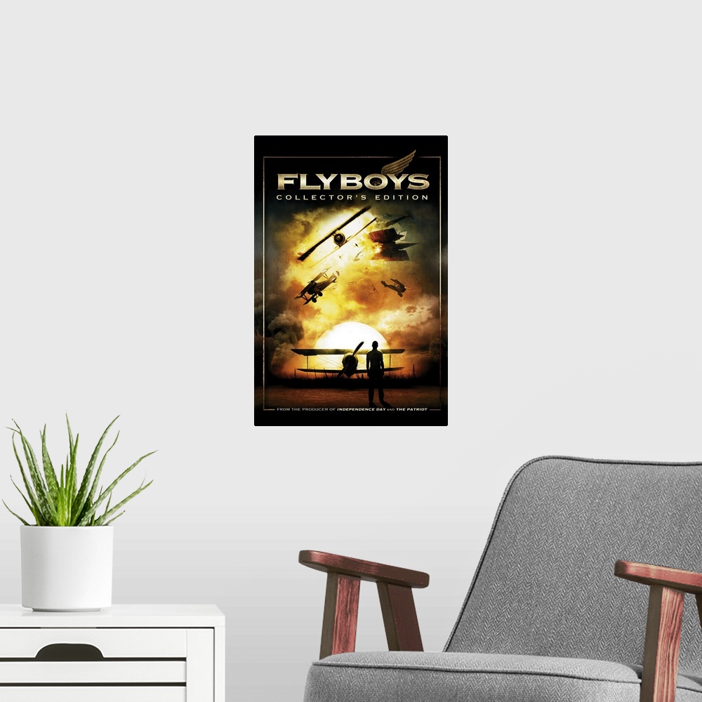 A modern room featuring Flyboys (2006)
