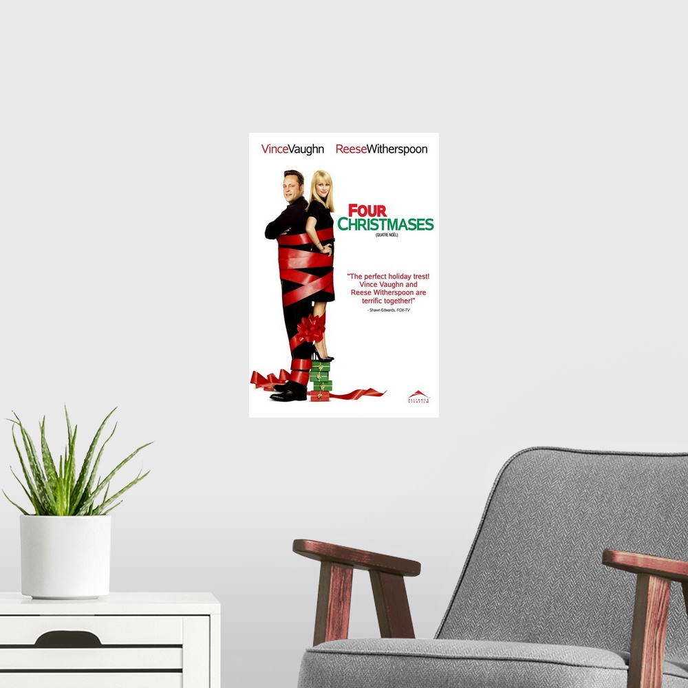A modern room featuring Four Christmases - Movie Poster - Canadian