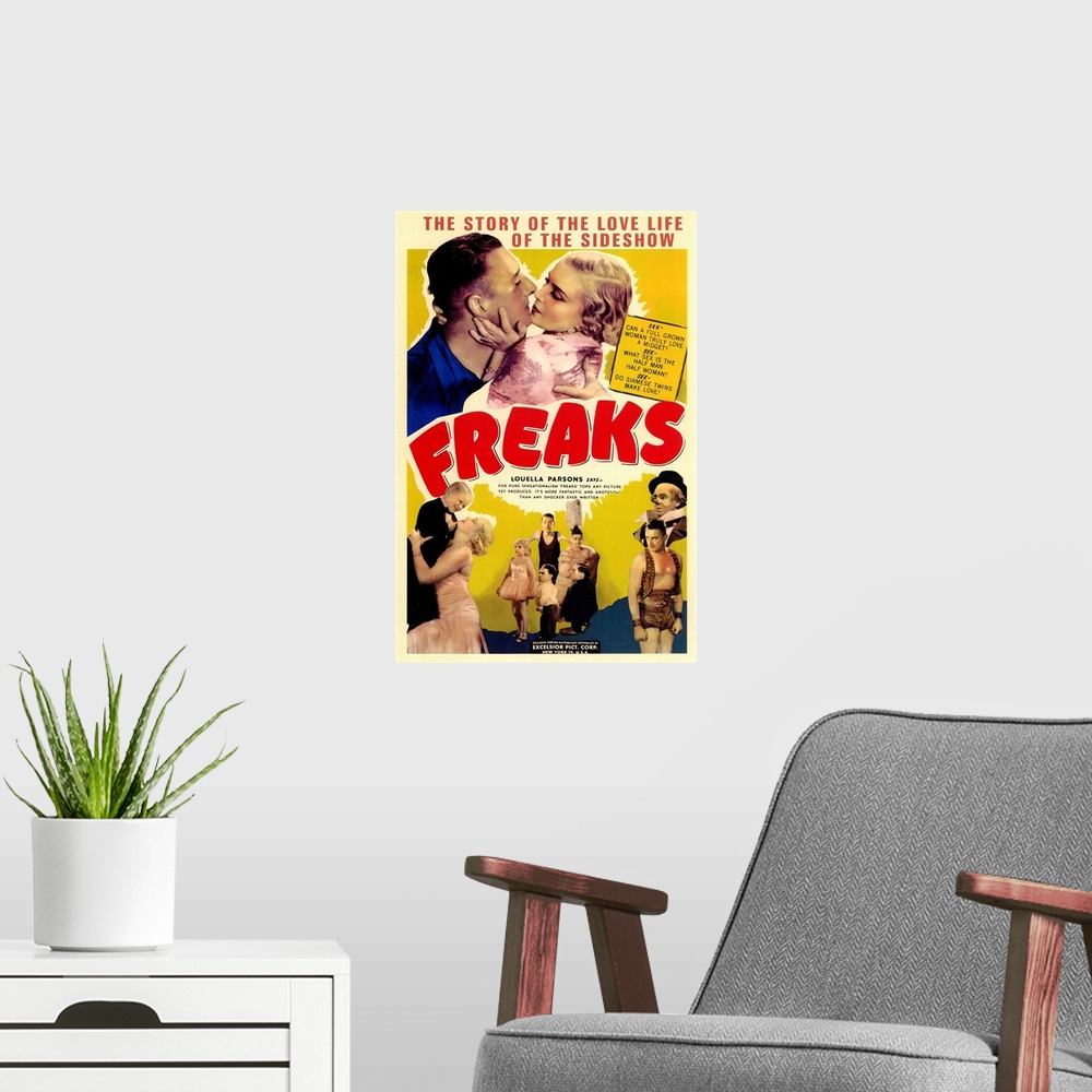 A modern room featuring The infamous, controversial, cult-horror classic about a band of circus freaks that exact revenge...