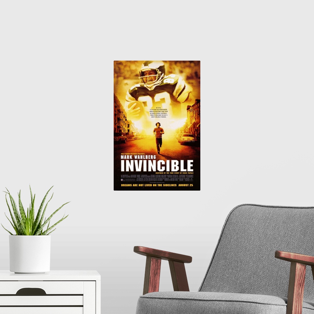 A modern room featuring Invincible (2005)