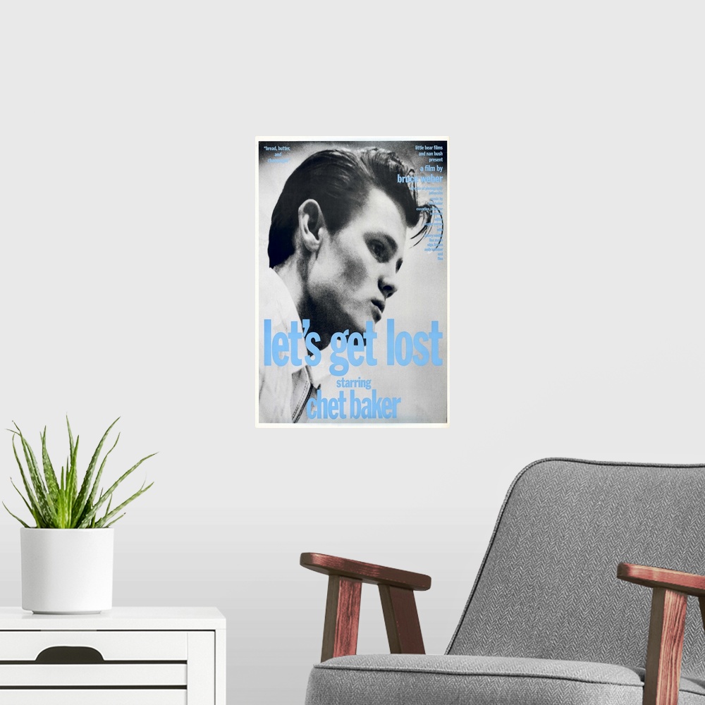 A modern room featuring Absorbing documentary of Chet Baker, the prominent '50s cool jazz trumpeter (and occasional vocal...