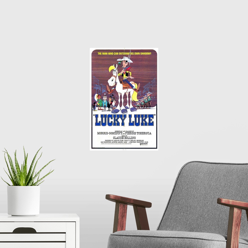 A modern room featuring Lucky Luke (1971)