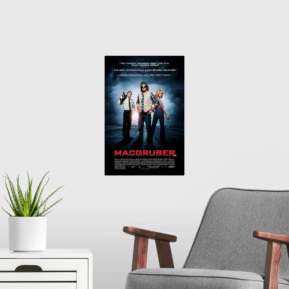 A modern room featuring MacGruber - Movie Poster
