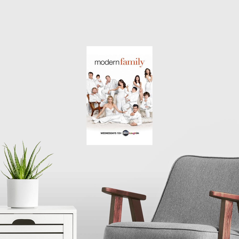 A modern room featuring Modern Family - TV Poster