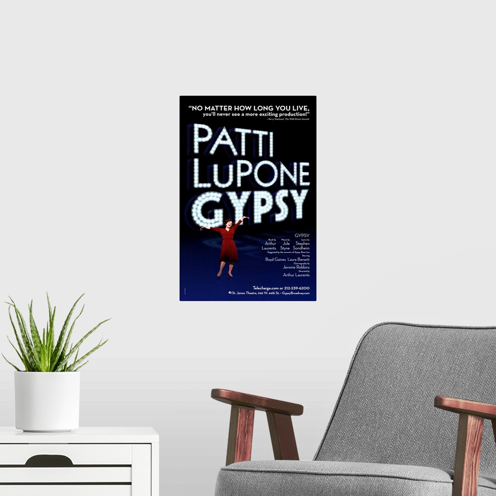 A modern room featuring Patti Lupone Gypsy (Broadway) ()