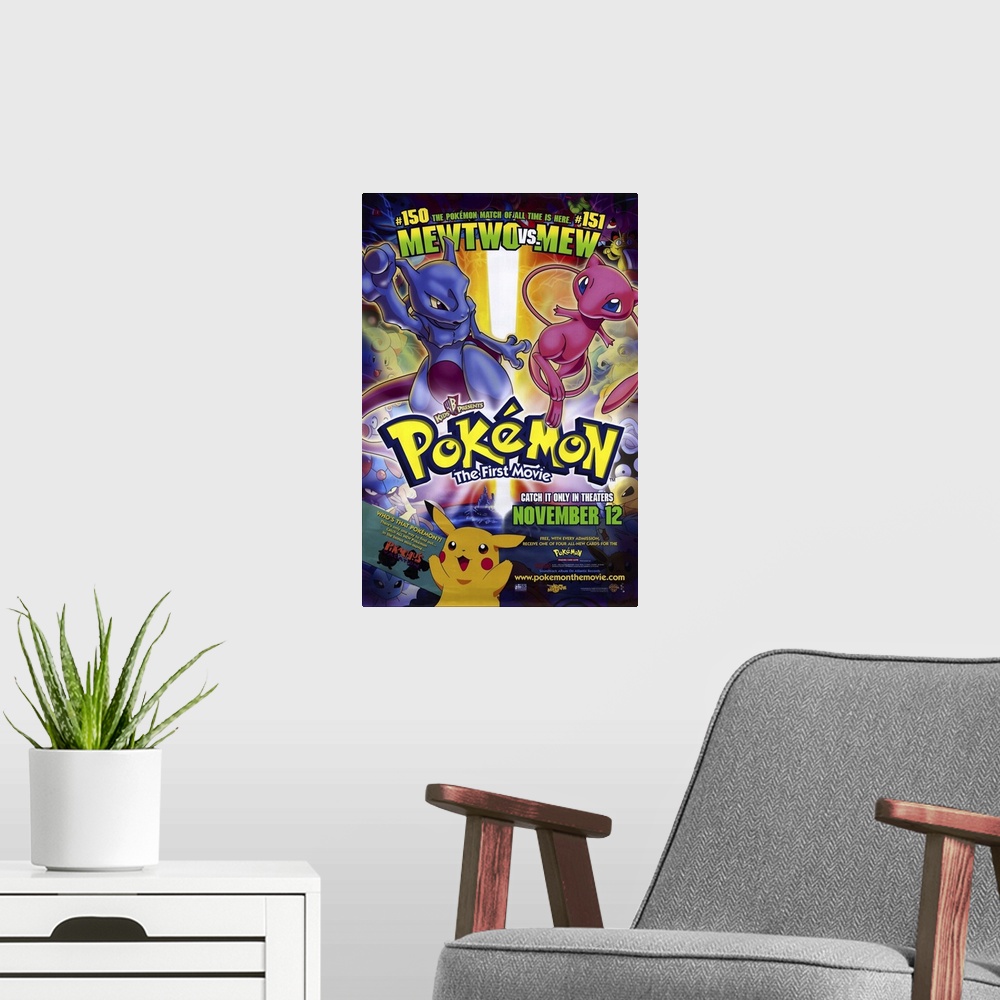 A modern room featuring If your kid is saying things like Pikachu, Squirtle, and Charizard, then you've already been intr...