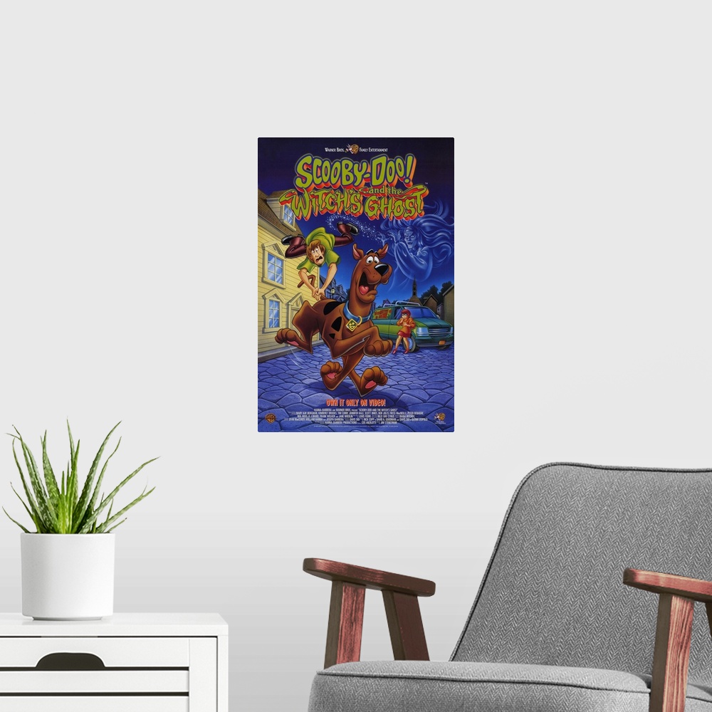 A modern room featuring Scooby Doo and the Witchs Ghost (1999)